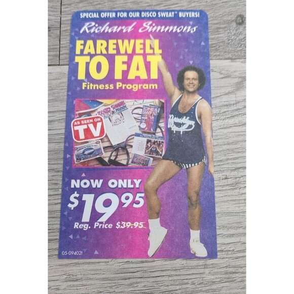 Vintage Richard Simmons - Disco Sweat - VHS-1990s-Video Cassette - Picture 3 of 7
